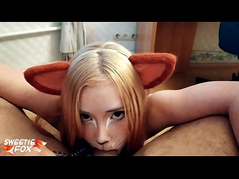 ❤️ Кицунэ глытае член і канчае ў рот ️ Порна vk у нас ❌️